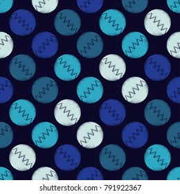 Polka dot seamless pattern. The colorful balls. ?extile rapport. 