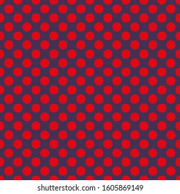 Polka dot seamless pattern. Dotted background with circles, dots, rounds Vector illustration