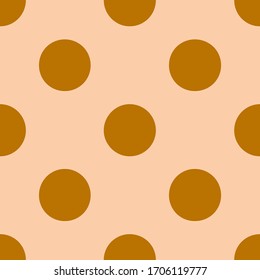 Polka dot seamless pattern. Dotted background with circles, dots, vector illustration