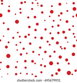 Polka dot seamless pattern. Dotted background with circles for printing on fabric, Wallpaper, textile design covers. Vector illustration