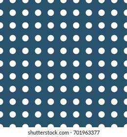 Polka dot seamless pattern. Dotted background with circles, dots, rounds  Vector illustration Flat Scandinavian style for print on fabric, gift wrap, web backgrounds, scrap booking, patchwork
