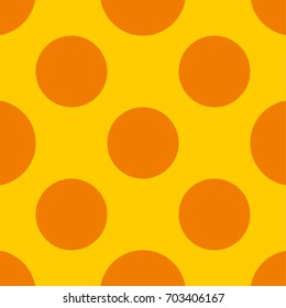 Polka dot seamless pattern. Dotted background with circles, dots, rounds Vector illustration Flat Scandinavian style for print on fabric, gift wrap, web backgrounds, scrap booking, patchwork