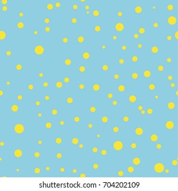 Polka dot seamless pattern. Dotted background with circles, dots, rounds Vector illustration Flat Scandinavian style for print on fabric, gift wrap, web backgrounds, scrap booking, patchwork