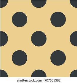 Polka dot seamless pattern. Dotted background with circles, dots, rounds Vector illustration Flat Scandinavian style for print on fabric, gift wrap, web backgrounds, scrap booking, patchwork