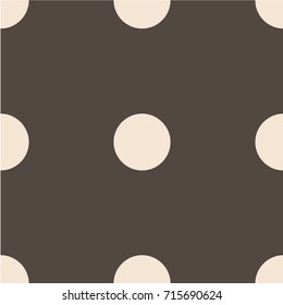 Polka dot seamless pattern. Dotted background with circles, dots, rounds Vector illustration Flat Scandinavian style for print on fabric, gift wrap, web backgrounds, scrap booking, patchwork
