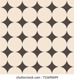 Polka dot seamless pattern. Dotted background with circles, dots, rounds Vector illustration Flat Scandinavian style for print on fabric, gift wrap, web backgrounds, scrap booking, patchwork