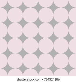 Polka dot seamless pattern. Dotted background with circles, dots, rounds Vector illustration Flat Scandinavian style for print on fabric, gift wrap, web backgrounds, scrap booking, patchwork