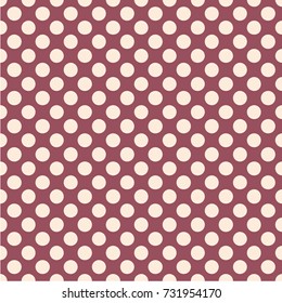 Polka dot seamless pattern. Dotted background with circles, dots, rounds Vector illustration Flat Scandinavian style for print on fabric, gift wrap, web backgrounds, scrap booking, patchwork