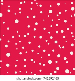 Polka dot seamless pattern. Dotted background with circles, dots, rounds Vector illustration Flat Scandinavian style for print on fabric, gift wrap, web backgrounds, scrap booking, patchwork