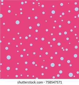 Polka dot seamless pattern. Dotted background with circles, dots, rounds Vector illustration Flat Scandinavian style for print on fabric, gift wrap, web backgrounds, scrap booking, patchwork