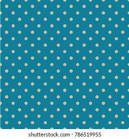 Polka dot seamless pattern. Dotted background with circles, dots, rounds Vector illustration Flat Scandinavian style for print on fabric, gift wrap, web backgrounds, scrap booking, patchwork