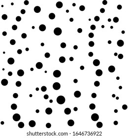 Polka dot seamless pattern. Fashion graphic background design. Abstract monochrome texture. Template for prints, textiles, wrapping, wallpaper, website etc. Vector illustration