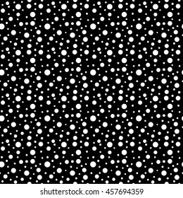 Polka dot seamless pattern. Fashion graphic background design. Modern stylish abstract monochrome texture. Template for prints, textiles, wrapping, wallpaper, website etc. VECTOR illustration