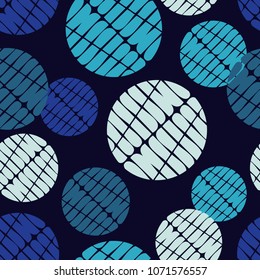 Polka dot seamless pattern. Geometric background. The colorful balls. Scribble texture. textile rapport. 