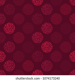 Polka dot seamless pattern. Geometric background. Texture of drops and dots. The colorful balls. Scribble texture. Textile rapport. 