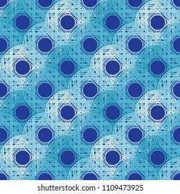 Polka dot seamless pattern. Geometric background. Scribble texture. Textile rapport.