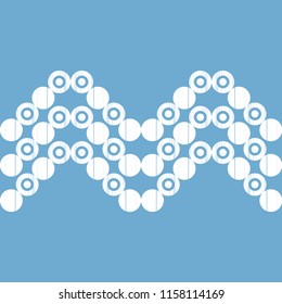 Polka dot seamless pattern. Geometric background. Dots, circles and buttons. Тextile rapport.