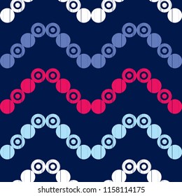 Polka dot seamless pattern. Geometric background. Dots, circles and buttons. Тextile rapport.