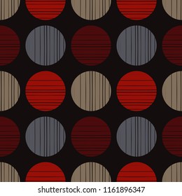 Polka dot seamless pattern. Geometric background. Dots, circles and buttons. Тextile rapport.