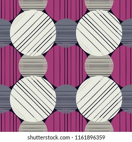 Polka dot seamless pattern. Geometric background. Dots, circles and buttons. Тextile rapport.
