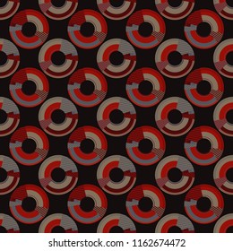 Polka dot seamless pattern. Geometric background. Dots, circles and buttons. Тextile rapport.