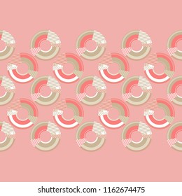 Polka dot seamless pattern. Geometric background. Dots, circles and buttons. Тextile rapport.