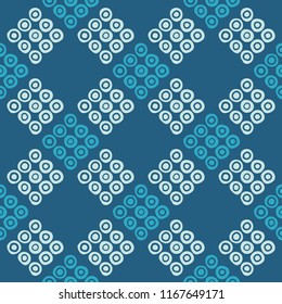 Polka dot seamless pattern. Geometric background. Brushwork. Dots, circles and buttons. Тextile rapport.