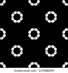 Polka dot seamless pattern. Geometric background. Dots, circles and buttons. Тextile rapport.