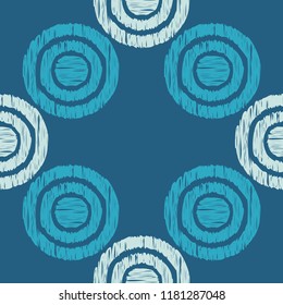 Polka dot seamless pattern. Geometric background. Dots, circles and buttons. Тextile rapport.