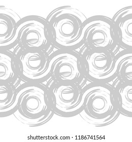Polka dot seamless pattern. Geometric background. Ink blots. Dots, circles and buttons. Тextile rapport.