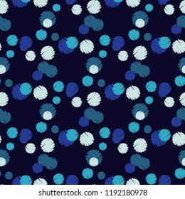 Polka dot seamless pattern. Geometric background. Dots, circles and buttons. Can be used for wallpaper, textile, invitation card, wrapping, web page background.