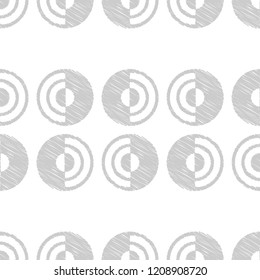 Polka dot seamless pattern. Geometric background. Dots, circles and buttons. Can be used for wallpaper, textile, invitation card, wrapping, web page background.