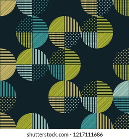 Polka dot seamless pattern. Geometric background. Dots, circles and buttons. Can be used for wallpaper, textile, invitation card, wrapping, web page background.