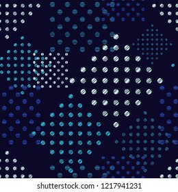 Polka dot seamless pattern. Geometric background. Dots, circles and buttons. Can be used for wallpaper, textile, invitation card, wrapping, web page background.
