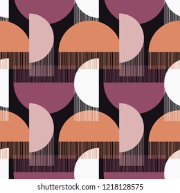Polka dot seamless pattern. Geometric background. Dots, circles and buttons. Can be used for wallpaper, textile, invitation card, wrapping, web page background.