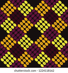 Polka dot seamless pattern. Geometric background. Dots, circles and buttons. Can be used for wallpaper, textile, invitation card, wrapping, web page background.