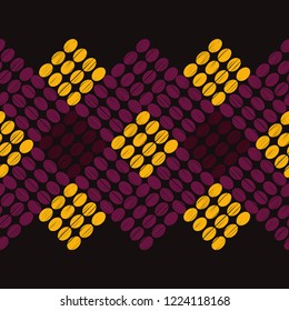 Polka dot seamless pattern. Geometric background. Dots, circles and buttons. Can be used for wallpaper, textile, invitation card, wrapping, web page background.
