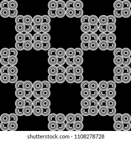 Polka dot seamless pattern. Halftone. Geometric background. Scribble texture. ?extile rapport. 