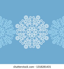 Polka dot seamless pattern. Mandala. Sacred image. Geometric background. Can be used for wallpaper, textile, invitation card, wrapping, web page background.