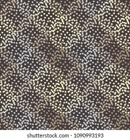Polka dot seamless pattern. Manual hatching. Geometric background. Scribble texture.