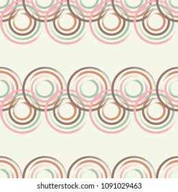 Polka dot seamless pattern. Manual hatching. Brushwork. Geometric background. Scribble texture. 