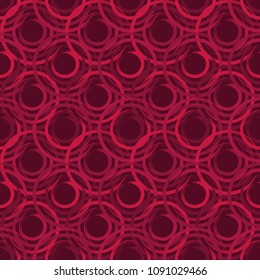 Polka dot seamless pattern. Manual hatching. Brushwork. Geometric background. Scribble texture.
