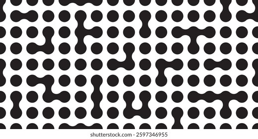 polka dot seamless pattern mesh vector cartoon doodle gift wrapping paper tile background repeat wallpaper scarf isolated illustration design