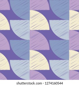 Polka dot seamless pattern. Mosaic of different parts of the circle. Geometric background. Can be used for wallpaper, textile, invitation card, web page background.