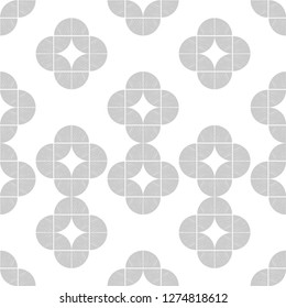 Polka dot seamless pattern. Mosaic of different parts of the circle. Geometric background. Can be used for wallpaper, textile, invitation card, web page background.