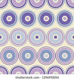 Polka dot seamless pattern. Mosaic of circles, stripes and dots. Geometric background. Can be used for wallpaper, textile, invitation card, web page background.