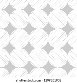 Polka dot seamless pattern. Mosaic of circles with hatching texture. Geometric background. Can be used for wallpaper, textile, invitation card, web page background.