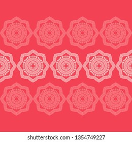 Polka dot seamless pattern. Mosaic of ethnic figures. Geometric background. Can be used for wallpaper, textile, invitation card, wrapping, web page background.