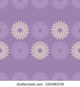 Polka dot seamless pattern. Mosaic of ethnic figures. Geometric background. Can be used for wallpaper, textile, invitation card, wrapping, web page background.