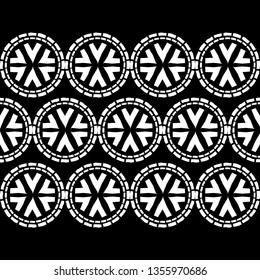 Polka dot seamless pattern. Mosaic of ethnic figures. Geometric background. Can be used for wallpaper, textile, invitation card, wrapping, web page background.